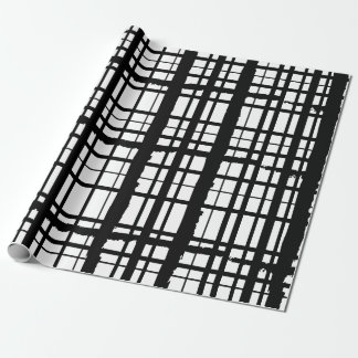Black and White Plaid 2 Wrapping Paper