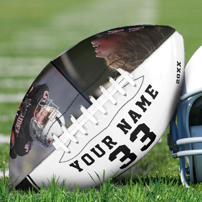 Black and White Player Name Number 2 Photo Footbal Football (Creator Uploaded)