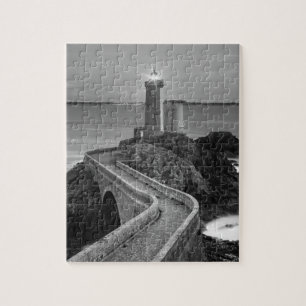 Black and White Plouzane Jigsaw Puzzle