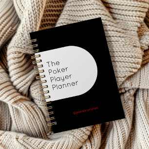 Black and White Poker Player Planner