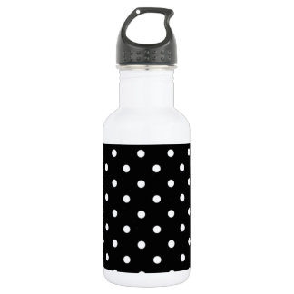 Black And White Polka Dot 532 Ml Water Bottle