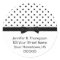 Black and White Polka Dot Address Stickers