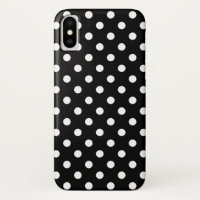 Black and White Polka Dot iPhone X