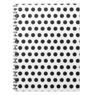 Black and White Polka Dot Pattern – Classic Minima Notebook