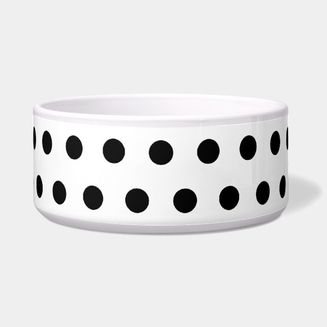 Black and White Polka Dot Pattern. Spotty. (Front)