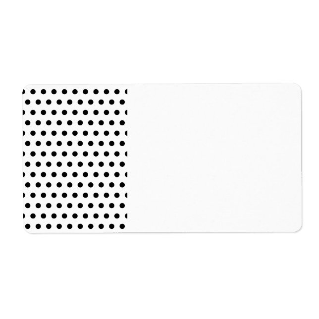 Black and White Polka Dot Pattern. Spotty. (Front)