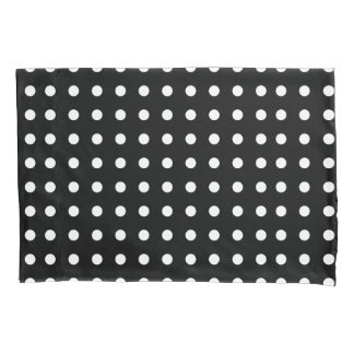 Black and White Polka Dot Pillowcase