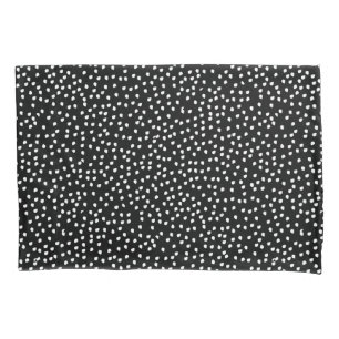 Black and White Polka Dot Pillowcase