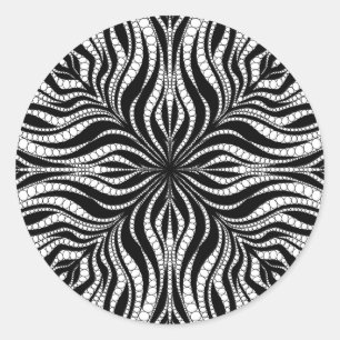 Black and White Polka Dot Sticker