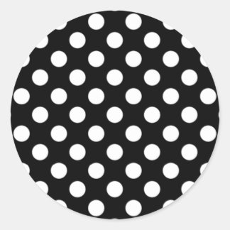 Black and White Polka Dot Sticker