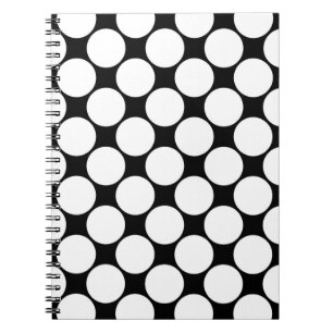 Black and white polka dots 4. notebook