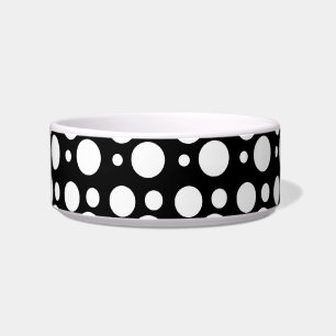 black and white polka dots bowl