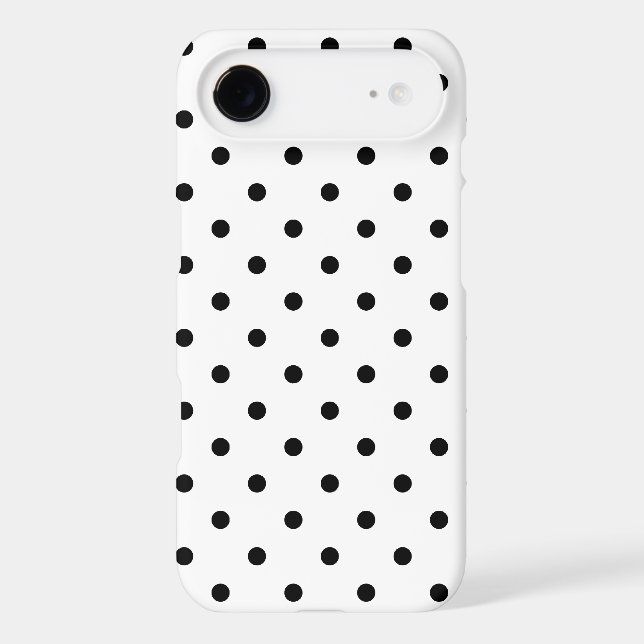Black and White Polka Dots Case-Mate iPhone Case (Back)