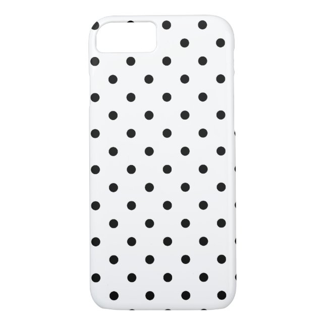 Black and White Polka Dots Case-Mate iPhone Case (Back)