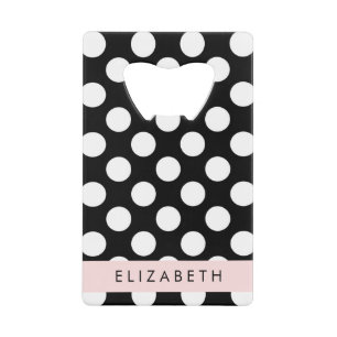 Black and White Polka Dots, Dotted, Your Name