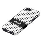 Black and white polka dots iPhone 5 case