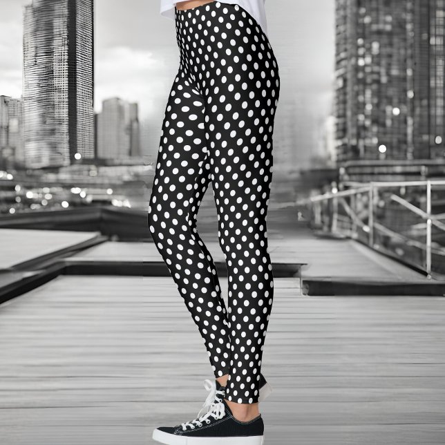 Black and white polka dots  leggings (Creator Uploaded)