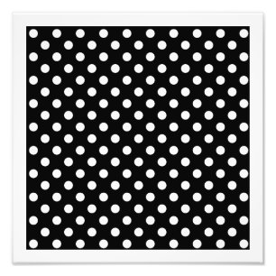 Black and White Polka Dots Photo Print