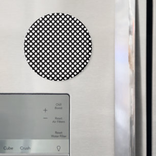 Black and White Polka Dots, Polka Dot Pattern Magnet