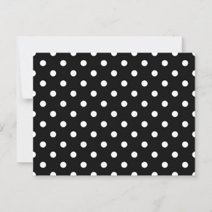Black and White Polka Dots Postcard