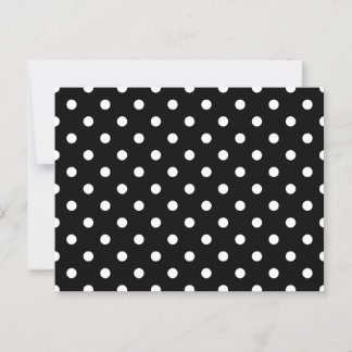 Black and White Polka Dots Postcard