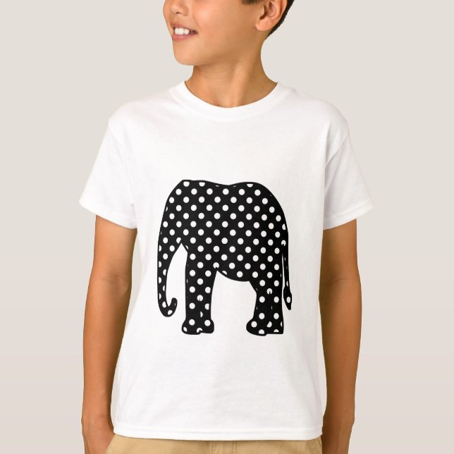 Black and White Polka Dots T-Shirt (Front)