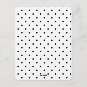 Black and White Polka dots wedding Invitation