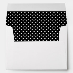 Black and White Polkadot Envelope