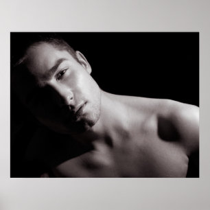 Black And White Portrait Poster