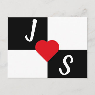 Black and white postcard