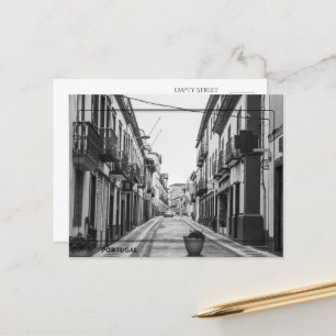 Black and White Postcard of in Portugal