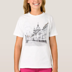 Black and white Prague T-Shirt