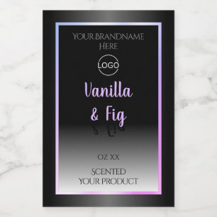 Black and White Product Labels Luminous Frame Logo