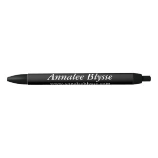Black and White Promotional Author Ink Pen