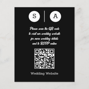 Black and White QR Code, Simple and Chic Flyer