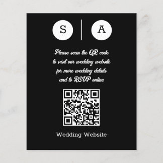 Black and White QR Code, Simple and Chic Flyer