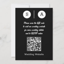 Black and White QR Code, Simple and Chic