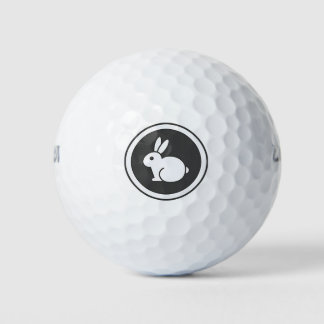 Black And White Rabbit Golf Balls