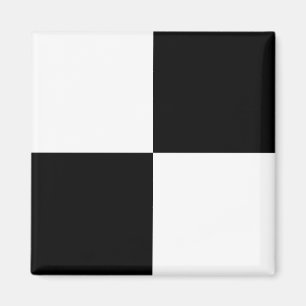 Black and White Rectangles Magnet