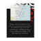 Black and White Red Reverse Swirl Reception Flyer