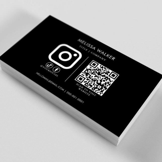 Black and White Retro Business Card (Creator Uploaded)