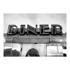 Black And White Retro Diner Photograph