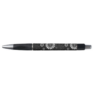 Black and White Retro Floral