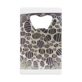 Black and white round abstract art design