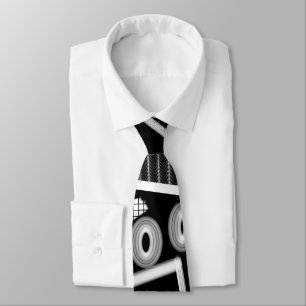 Black And White Runway Fashion 2022 Inspired Neck  Tie