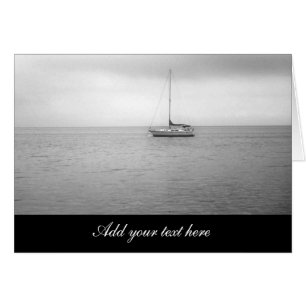 Black and White Sailboat Photo