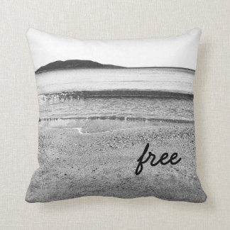 Black and White Sand Beach Cushion