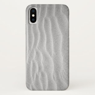 Black and White Sand Ripples iPhone X Case