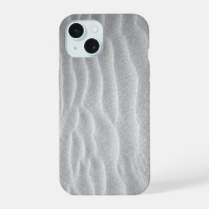Black and White Sand Ripples iPhone 15 Case