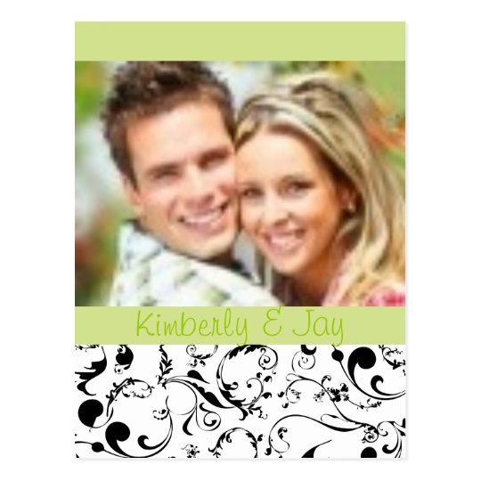 Black and White Save the Date photo postcards